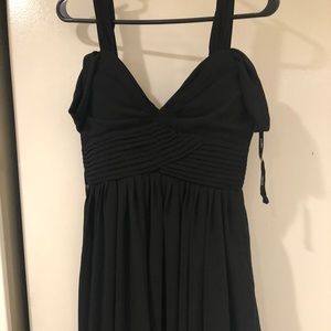 Off the shoulder black dress